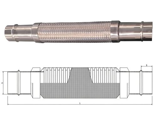 Metal Flexible Hose for Aluminum Alloy Piping Systems